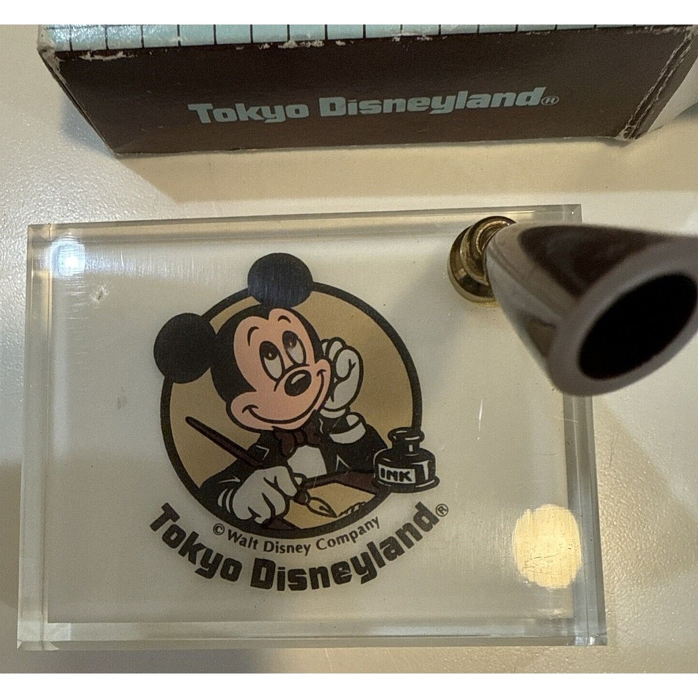 Tokyo Disneyland Mickey Mouse Pen Stand New In Box -- Holds most pens, reusable